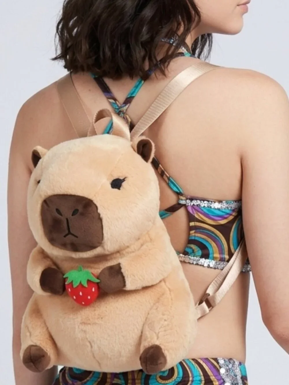 NEW SPOOKYVILLE CRITTERS Capybara Plush Backpack